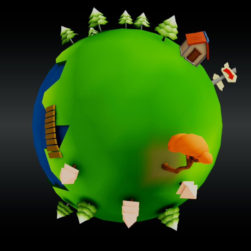 Low Poly Planet preview image 2